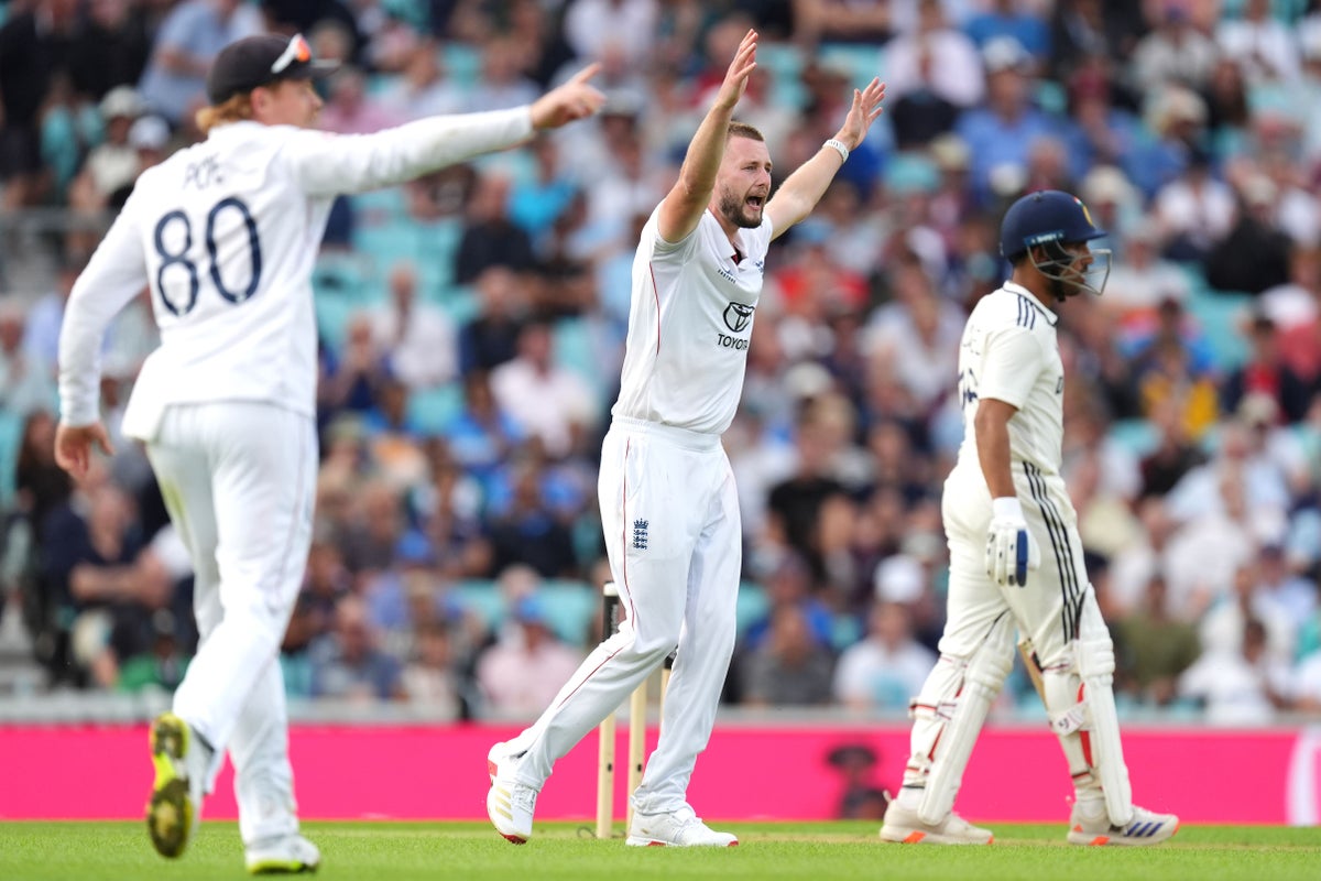 Gus Atkinson shines but inconsistent England fail to punish India at Oval