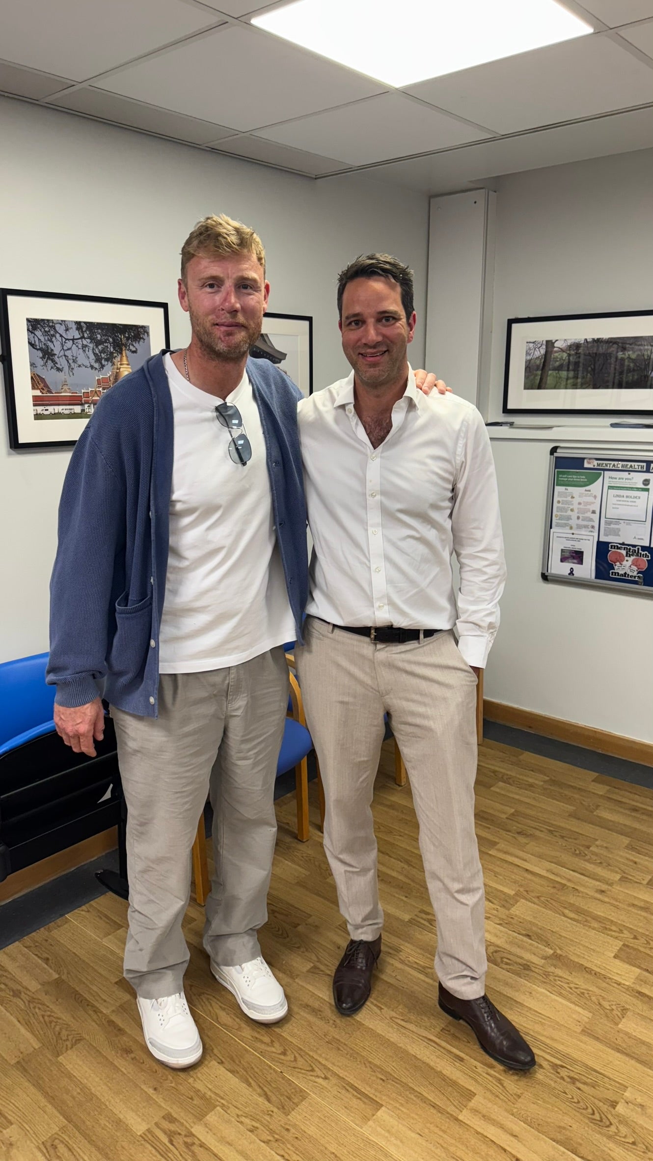 Flintoff visited one of his surgeons Jahrad Haq