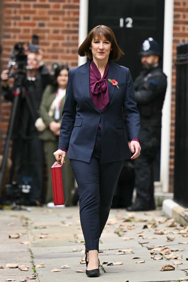 <p>Chancellor of the Exchequer Rachel Reeves at the autumn Budget, October 2024 (Justin Tallis/PA)</p>