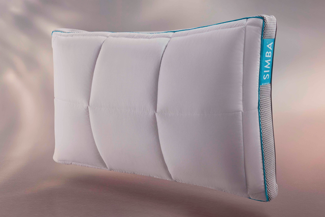 <p>The adjustable pillow has technology to keep you warm or cool while you sleep</p>