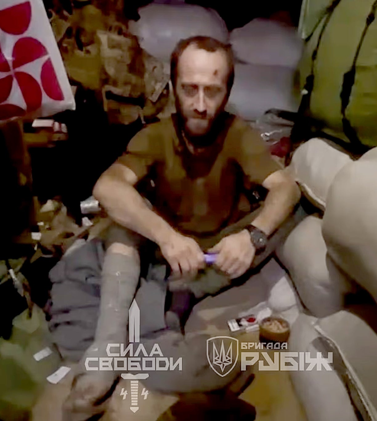 The soldier fled around 400m on an e-bike delivered by drone, before hitting a mine and limping the rest of the way