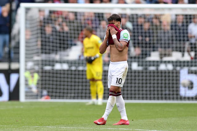 <p>Lucas Paqueta against Tottenham in May</p>