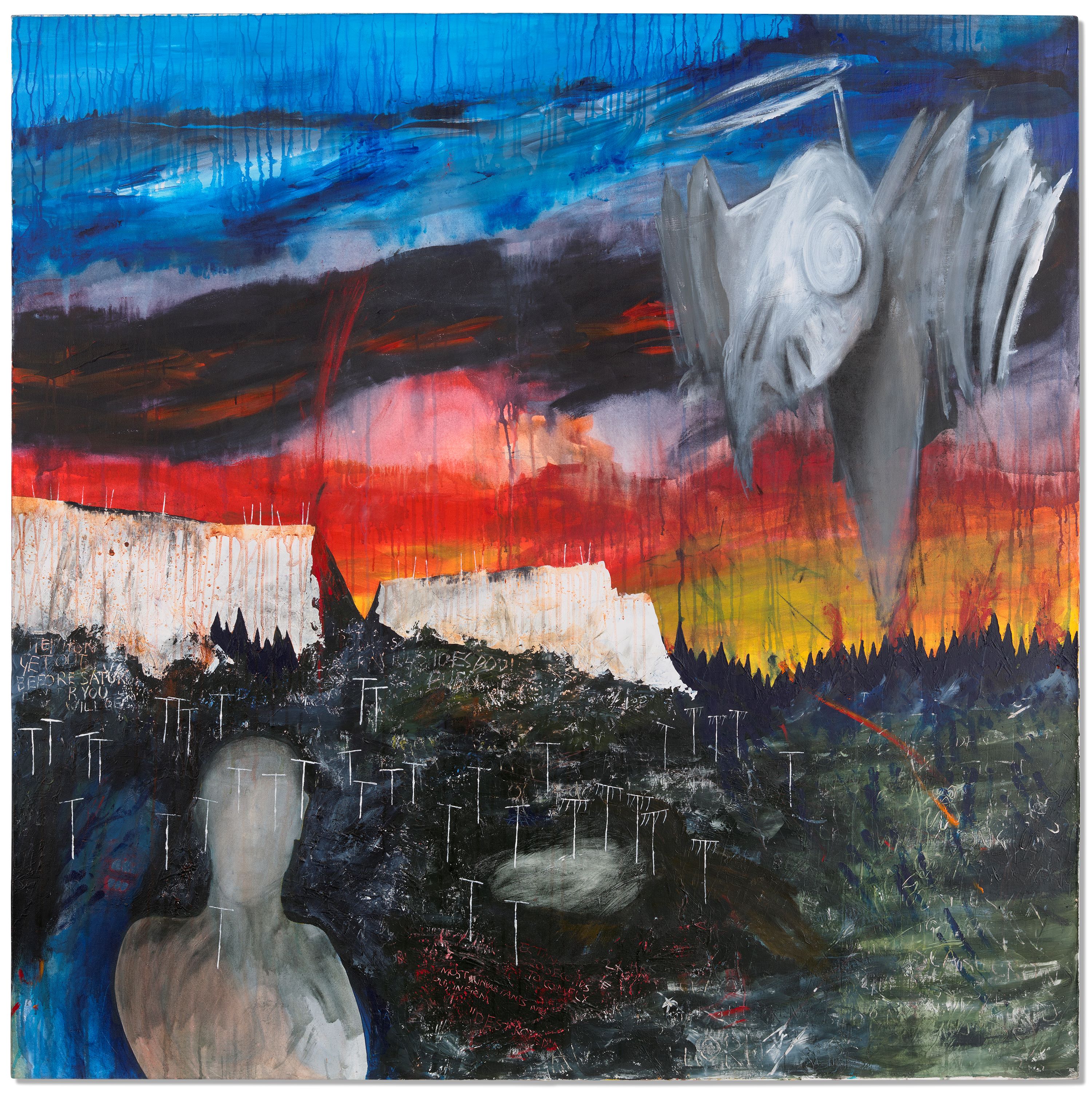 Thom Yorke and Stanley Donwood’s ‘Heavy Snowfall on House’, 1995. Lambda print on paper, 50 x 50 cm