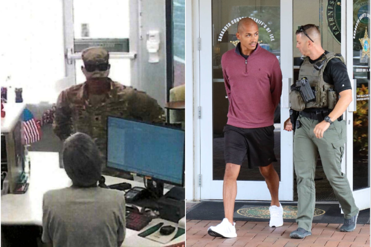 Exclusive details: Army reservist accused of robbing same bank twice in less than a month - and his uniform did him in