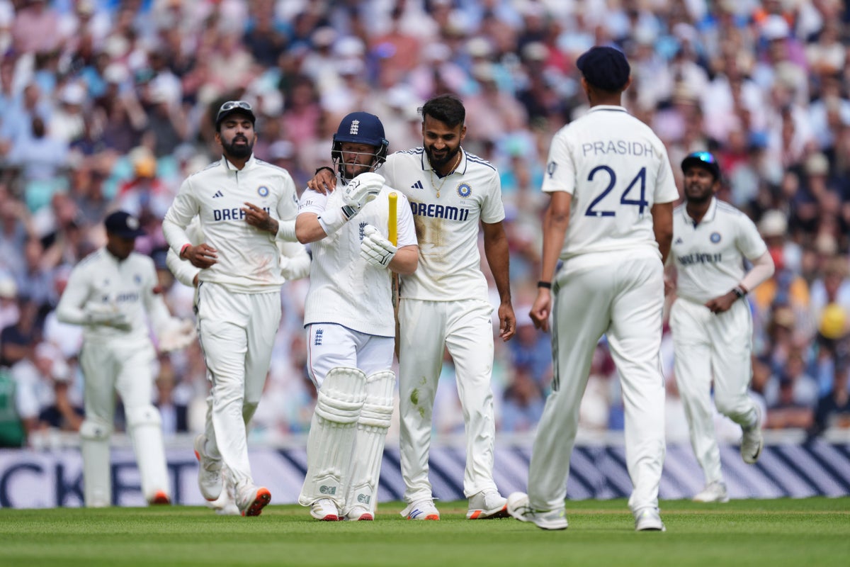 Tempers flare as England and India battle for control of fifth Test