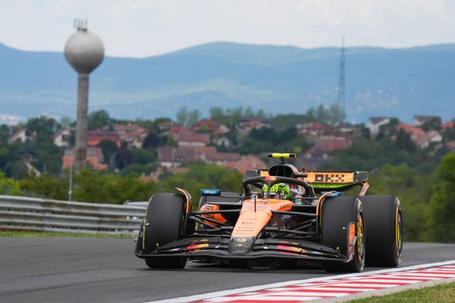 Lando Norris finished fastest in both practice sessions in Hungary (Bradley Collyer/PA)