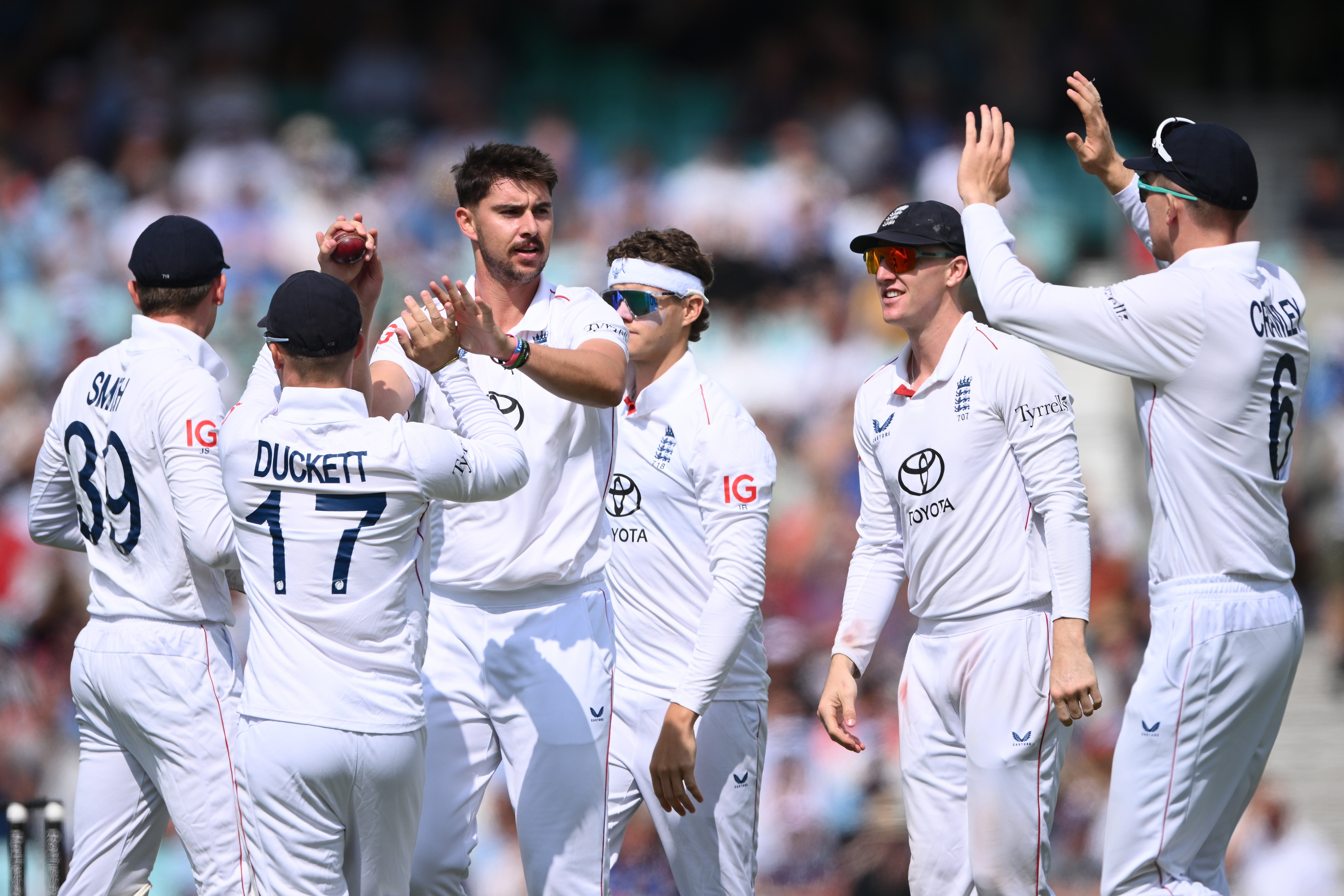 Josh Tongue claimed the opening wicket of KL Rahul