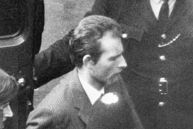 <p>Ian Ball during custody in 1974</p>