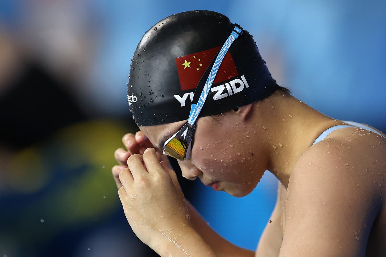 Chinese swimmer Yu Zidi, 12, becomes youngest medallist in World ...