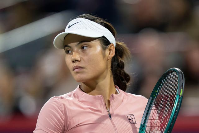 <p>Emma Raducanu is out of the National Bank Open</p>