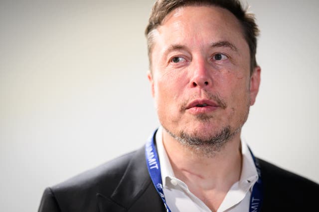 Elon Musk’s social media platform X has attacked the Online Safety Act (Leon Neal/PA)