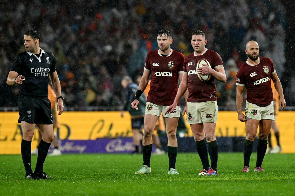 Australia vs British & Irish Lions live: Latest score as play suspended due to lightning after Maro Itoje ruled out in brutal Test