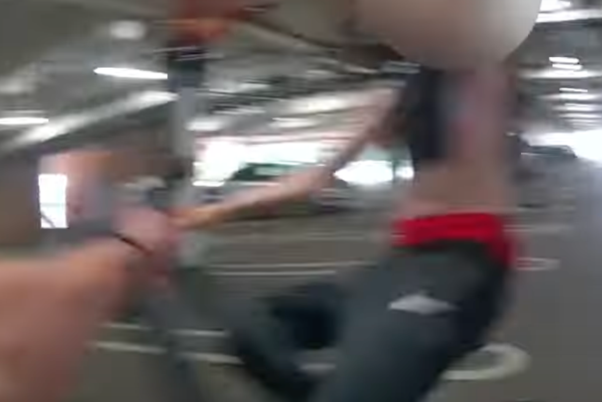 Teenager performing wheelie tackled to ground by Kent Police