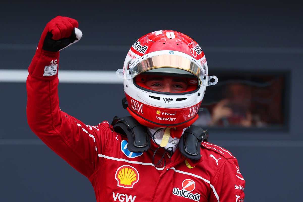 Charles Leclerc stuns McLaren with shock pole position for Ferrari in Hungary