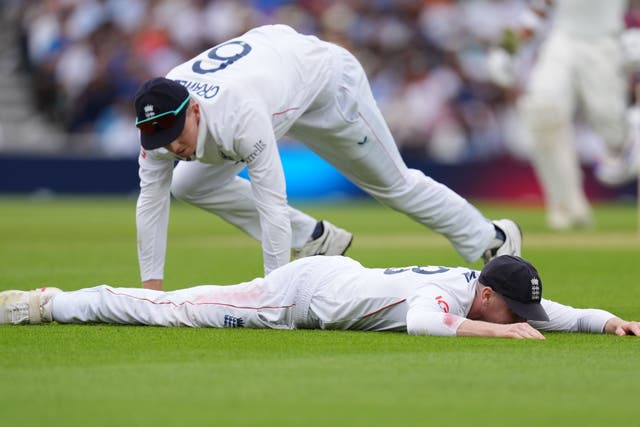 England’s poor fielding left India in charge of the fifth Test (Ben Whitley/PA)