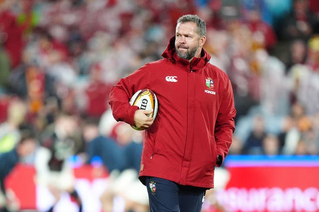 Andy Farrell on the touchline (David Davies/PA)