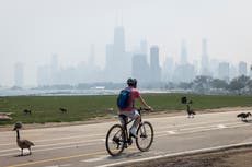 Smoke from Canadian wildfires brings unhealthy air to large swaths of the Midwest