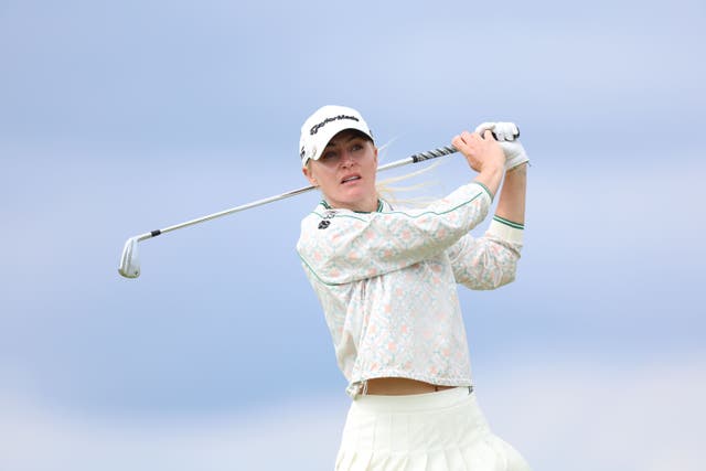 England’s Charley Hull has climed into contention ahead of Sunday’s final day at the AIG Women’s Open (Nigel French/PA)