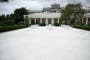 Trump paves over White House Rose Garden with concrete