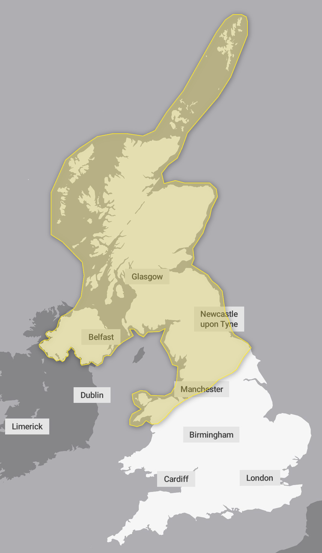 Met Office has released a yellow air warning for wind in its wide regions in the north of England for 4 and 5 August.