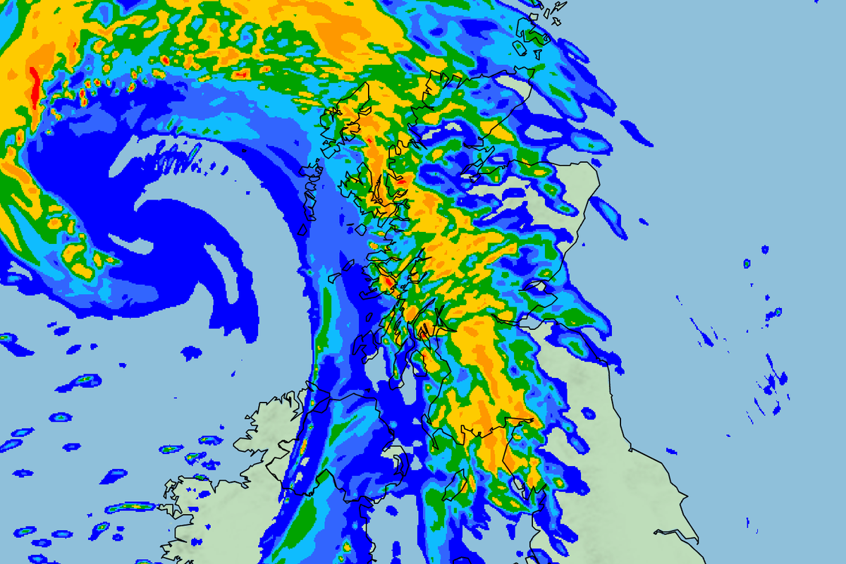 Storm Floris map shows where heavy rain and up to 85mph winds are set to hit the UK