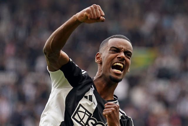 Newcastle rejected a bid for Isak from Liverpool (Owen Humphreys/PA)