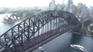 Sydney Bridge shut down for pro-Palestine protest