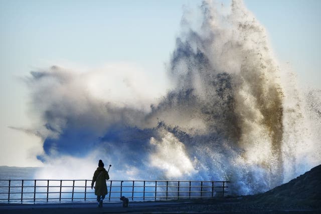 Wind speeds for Storm Floris could reach 70mph in exposed coasts, forecasters warned (Owen Humphreys/PA)