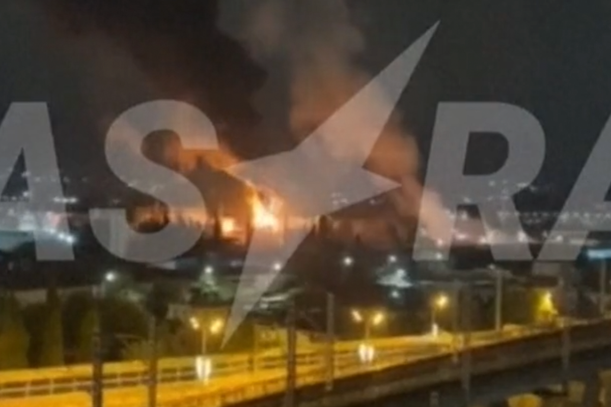 Ukrainian drone attack sparks blaze at oil refinery in Russia