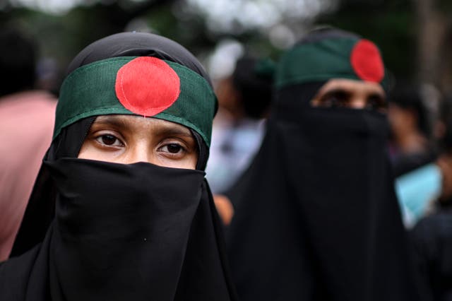 <p>A supporter of the National Citizen Party, formed in the wake of the youth-led 2024 uprising</p>