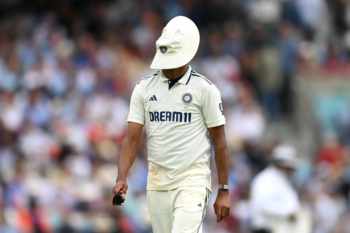 Mohammed Siraj’s comic mistake turns Test for England as Harry Brook and Joe Root set up thrilling finale