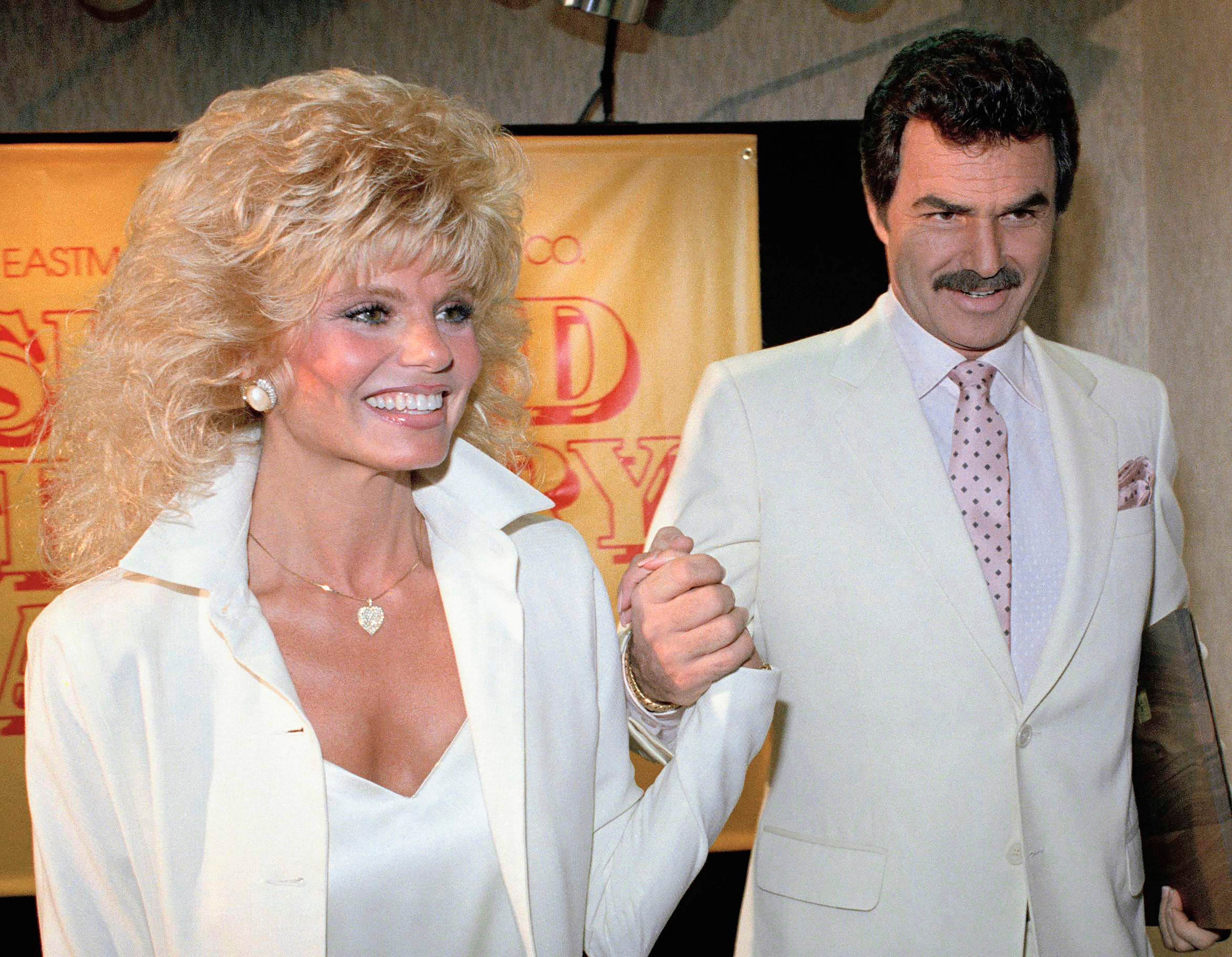 Anderson also starred on the big screen alongside Burt Reynolds in the 1983 comedy ‘Stroker Ace’ and the two later married and became tabloid fixtures before divorcing in 1994