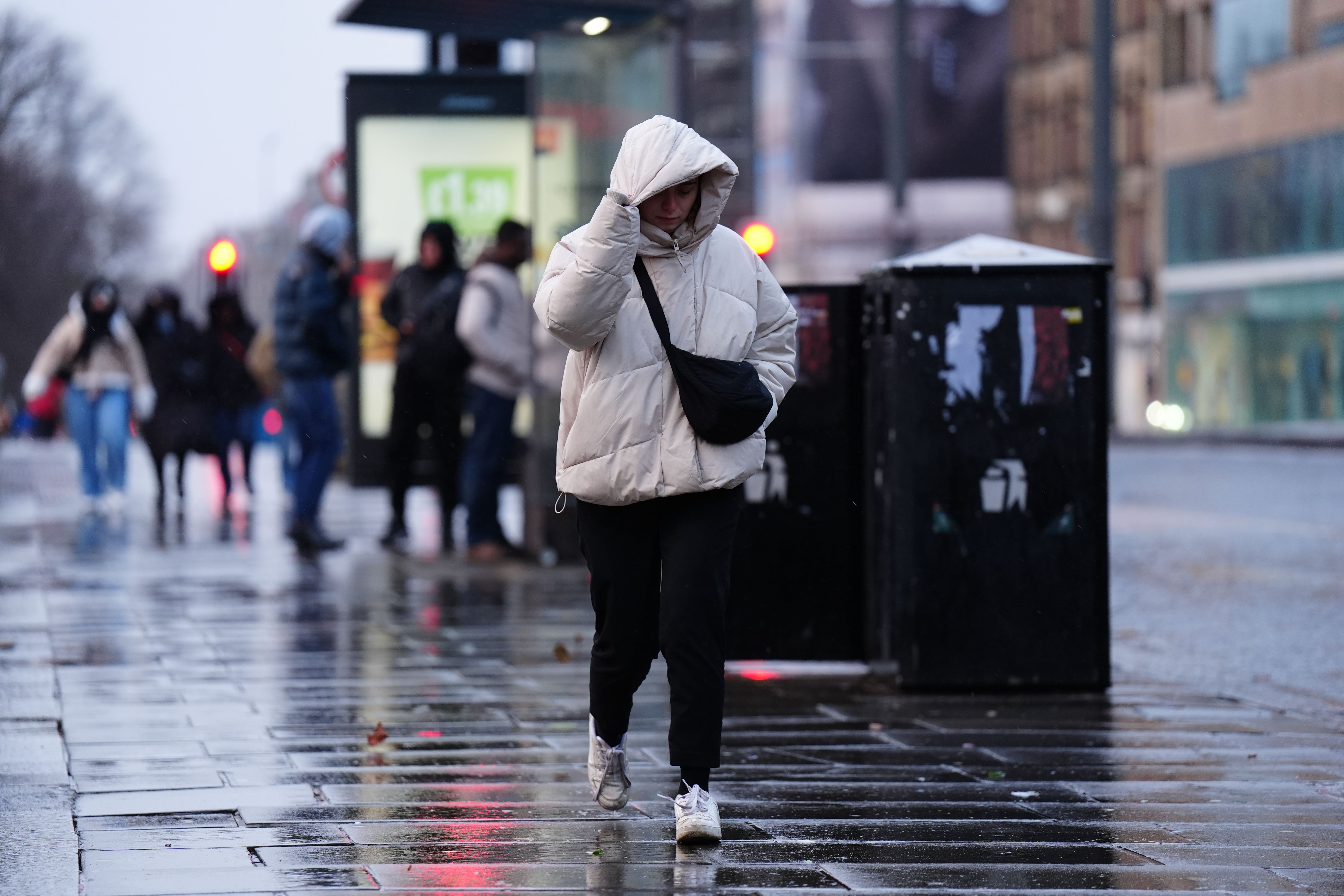 Strong winds and heavy rain are expected on Monday (Jane Barlow/PA)