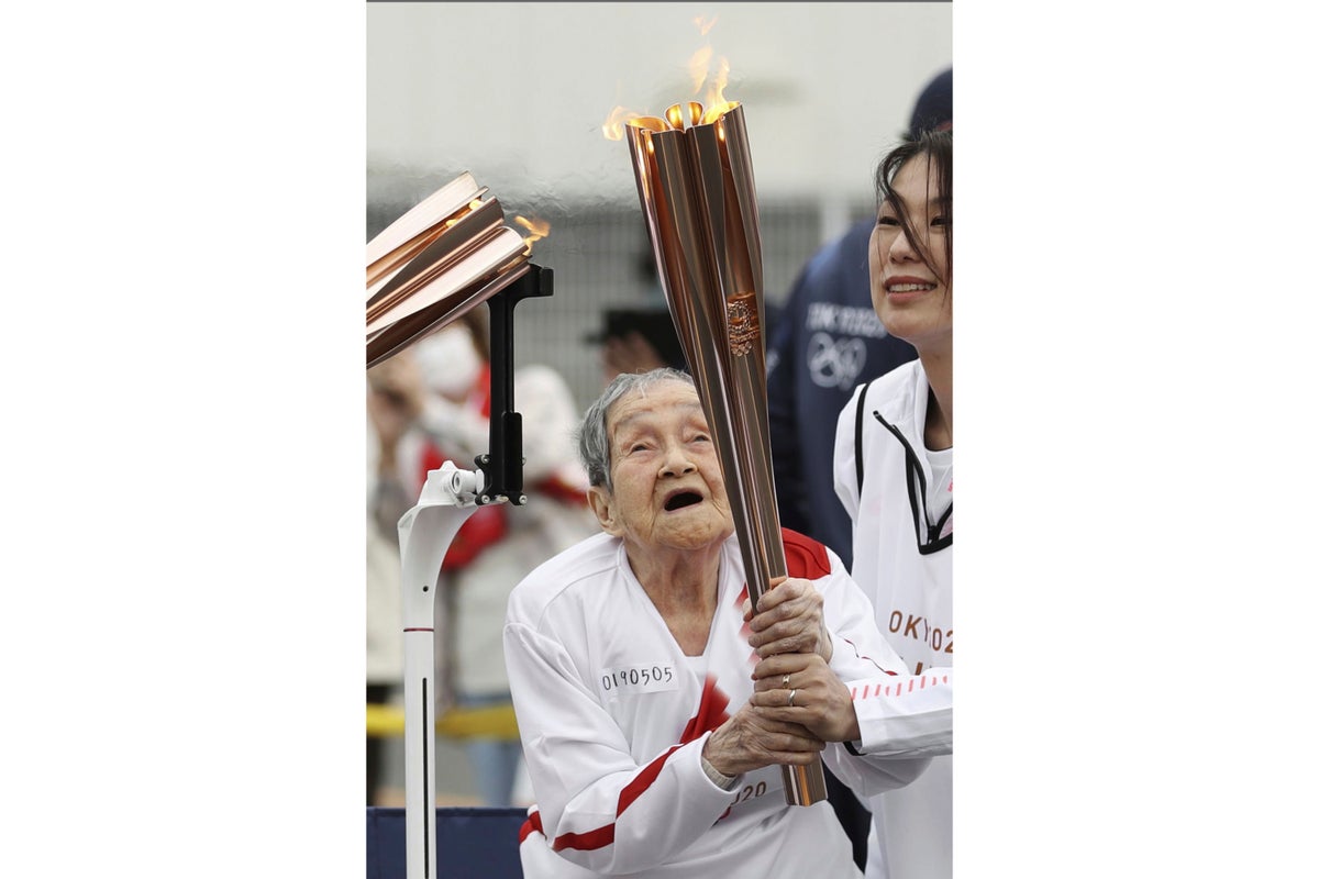 Japan's oldest person is a 114-year-old retired doctor who carried an Olympic torch in 2021