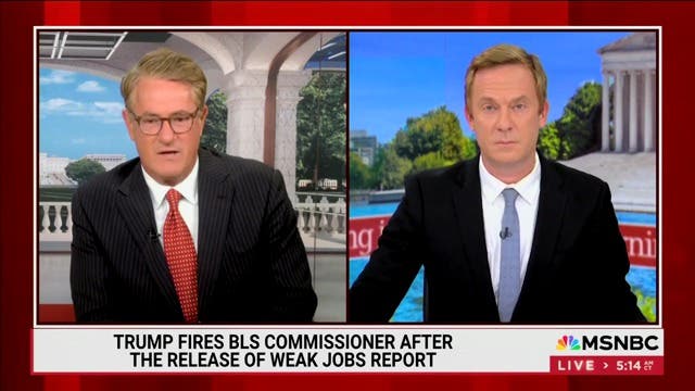 <p>Morning Joe host Joe Scarborough says that Republicans and White House officials "put on their Baghdad Bob hat" to justify Donald Trump's firing of the chief labor statistician.</p>