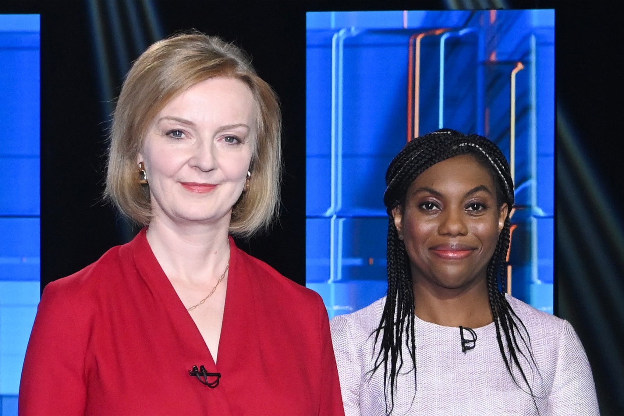 Liz Truss and Kemi Badenoch in a 2022 ITV Tory leadership debate