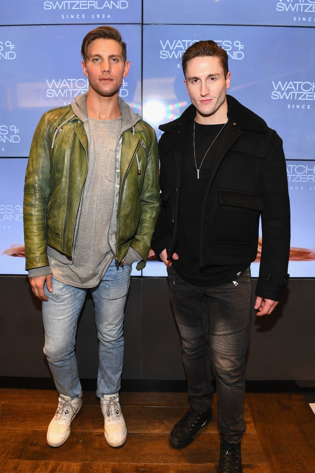 <p>Donald Zieben-Hood (left) was arrested for violating an order of protection after  he found his husband, Jacob Zieben-Hood (right), according to a report. </p>