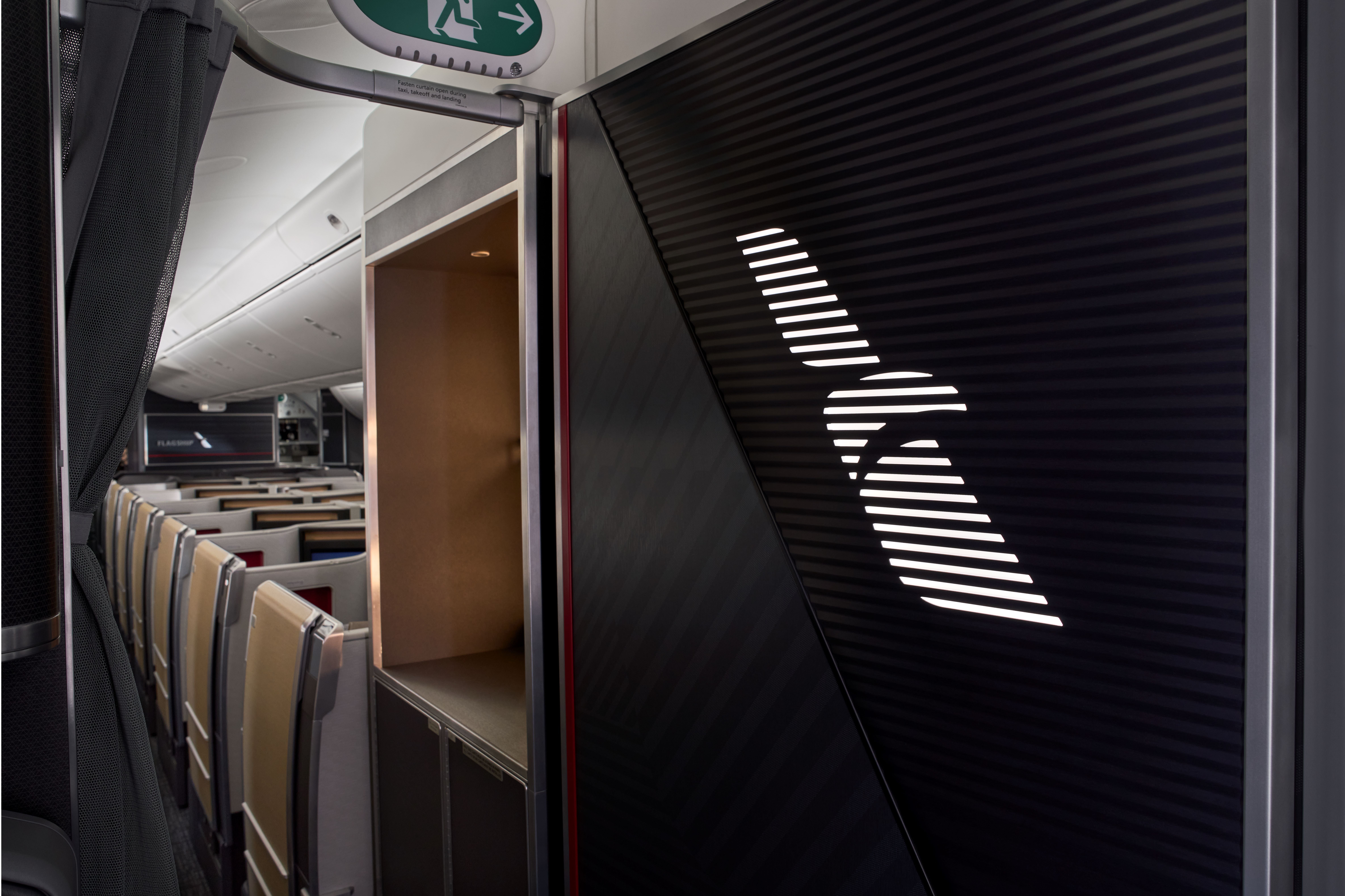 Branding Beautiful American Airlines in the Trade Class section