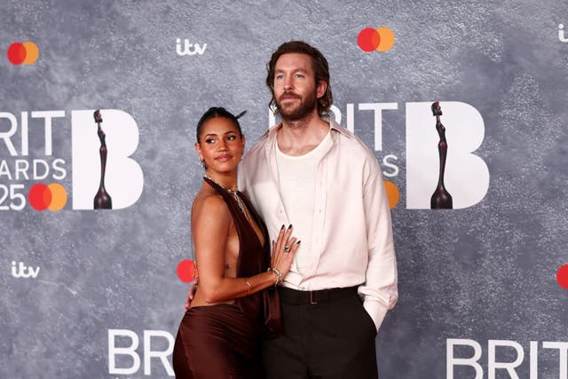 <p>Vick Hope (left) and Calvin Harris have been married since September 2023</p>