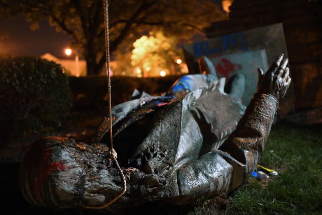 <p>A statue of a Confederate general that was torn down in 2020 during racial injustice protests will be restored in Washington, D.C., the National Park Service has announced</p>