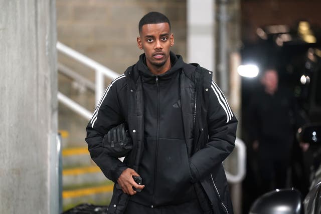 Alexander Isak is back in Newcastle amid speculation over his future (Owen Humphreys/PA)