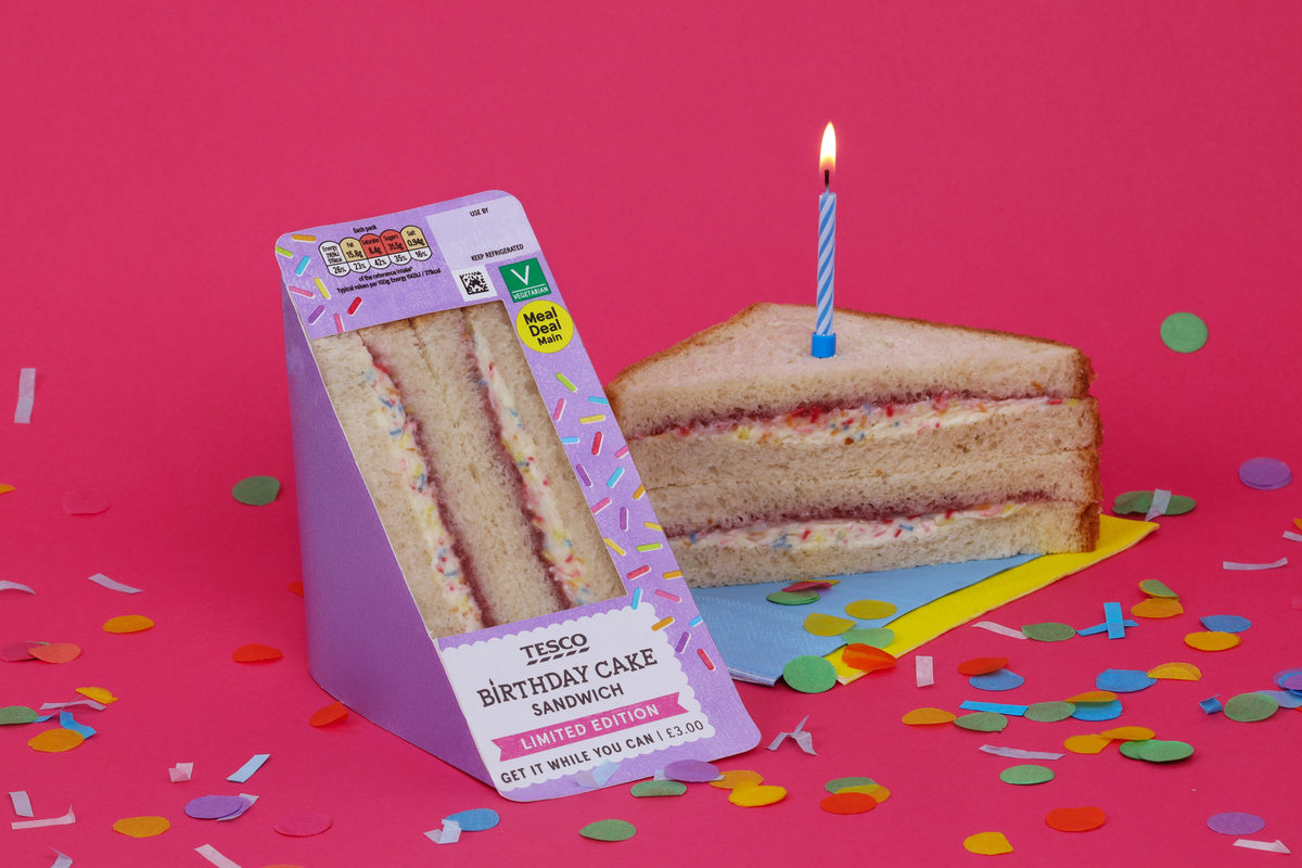 Tesco launches limited-edition birthday cake sandwich inspired by Victoria sponge: ‘Get it while you can’