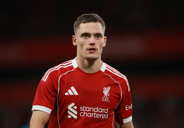 <p>Liverpool's Florian Wirtz in action against Athletic Bilbao</p>