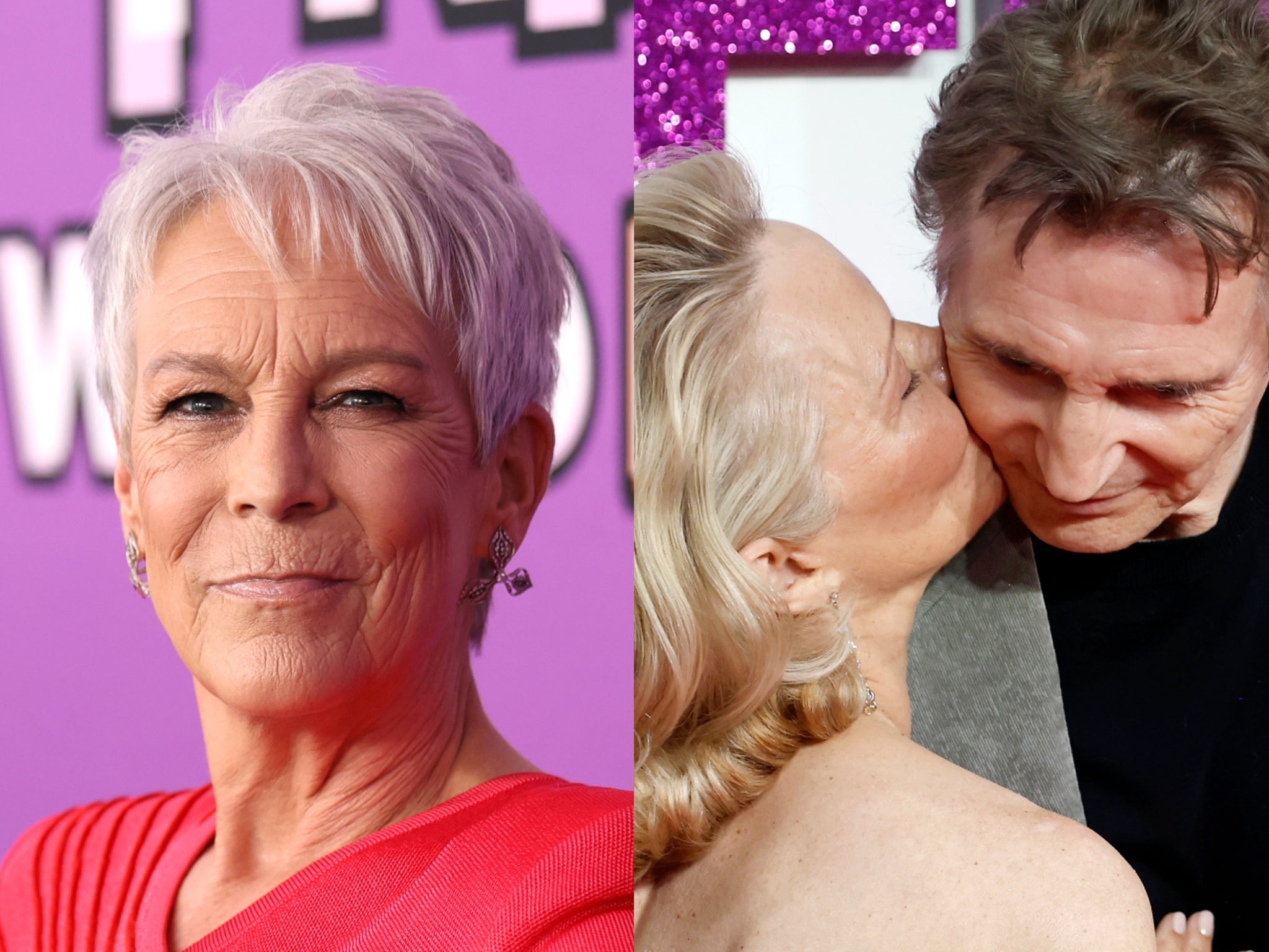 Jamie Lee Curtis has reacted emotionally to the Neeson and Anderson romance rumors, telling everyone to leave them alone.