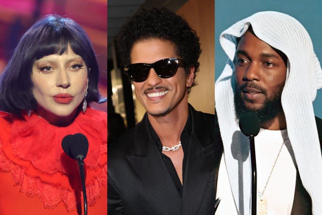 <p>Lady Gaga, Bruno Mars and Kendrick Lamar lead the nominations for the 2025 MTV VMAs</p>