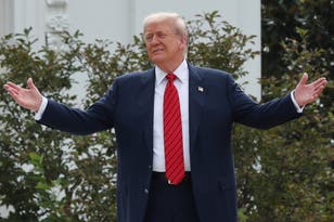 Watch Donald Trump walk on top of White House roof