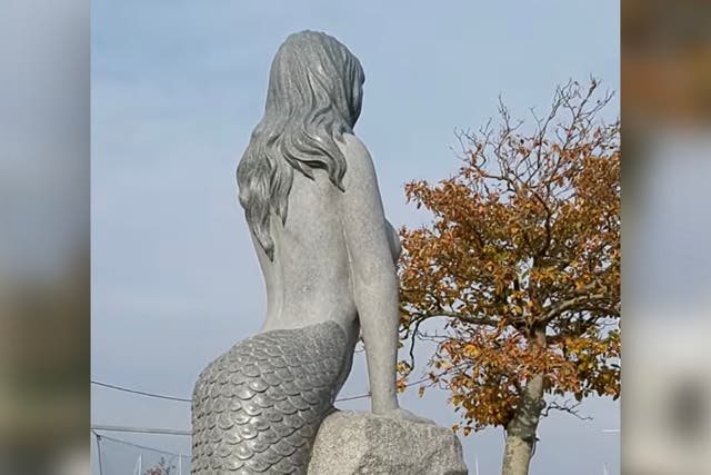 <p>The controversial statue in Denmark</p>