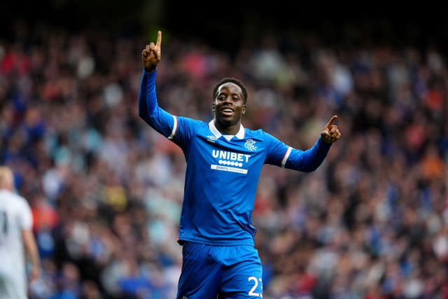 Djeidi Gassama starred again for Rangers in Europe (Andrew Milligan/PA)