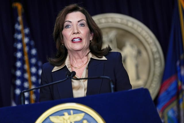 <p>New York Governor Kathy Hochul says Republican attempts to redraw congressional districts heading into 2026 is a declaration of ‘war’ that could be met with similar partisan redistricting in Democratic-led states</p>