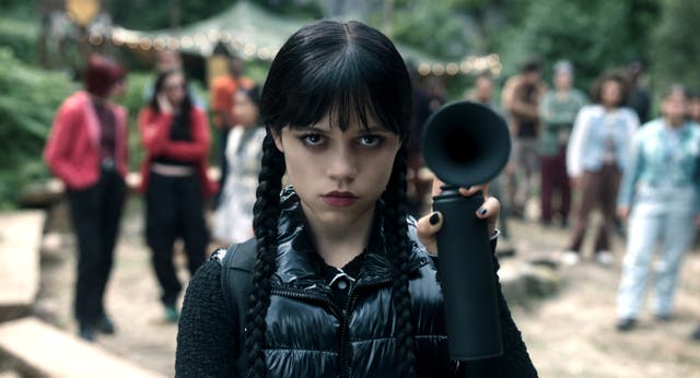 <p>Jenna Ortega in season two of 'Wednesday'</p>